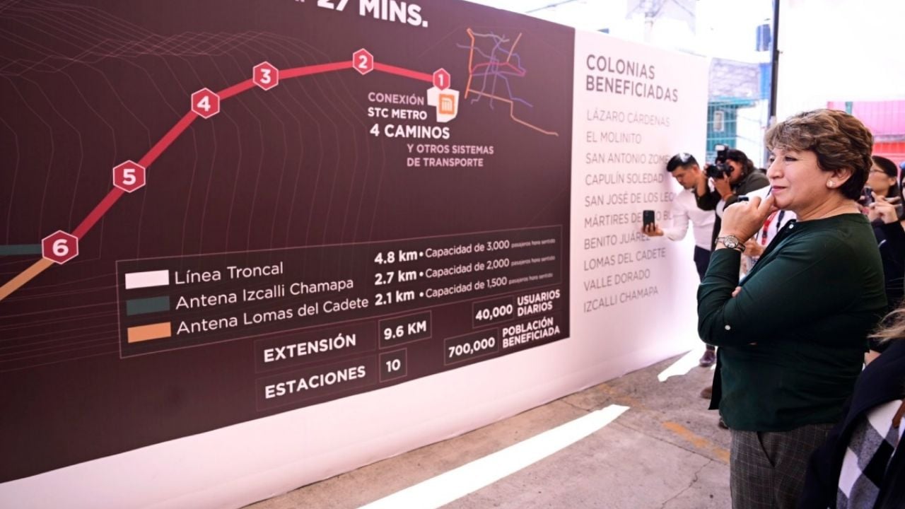 Delfina Gómez anuncia la Línea 3 del Mexicable de Naucalpan al Metro