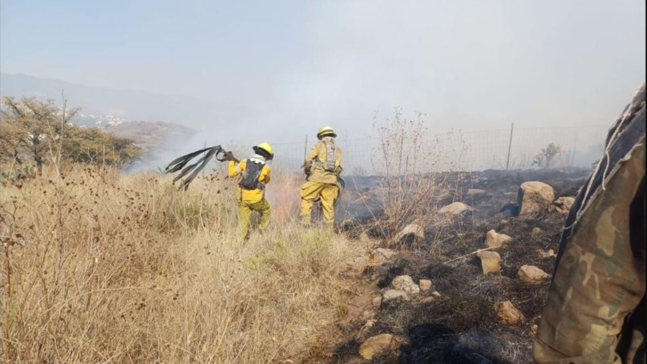 Brigadistas controlan incendios en Donato Guerra y Atizapán Heraldo